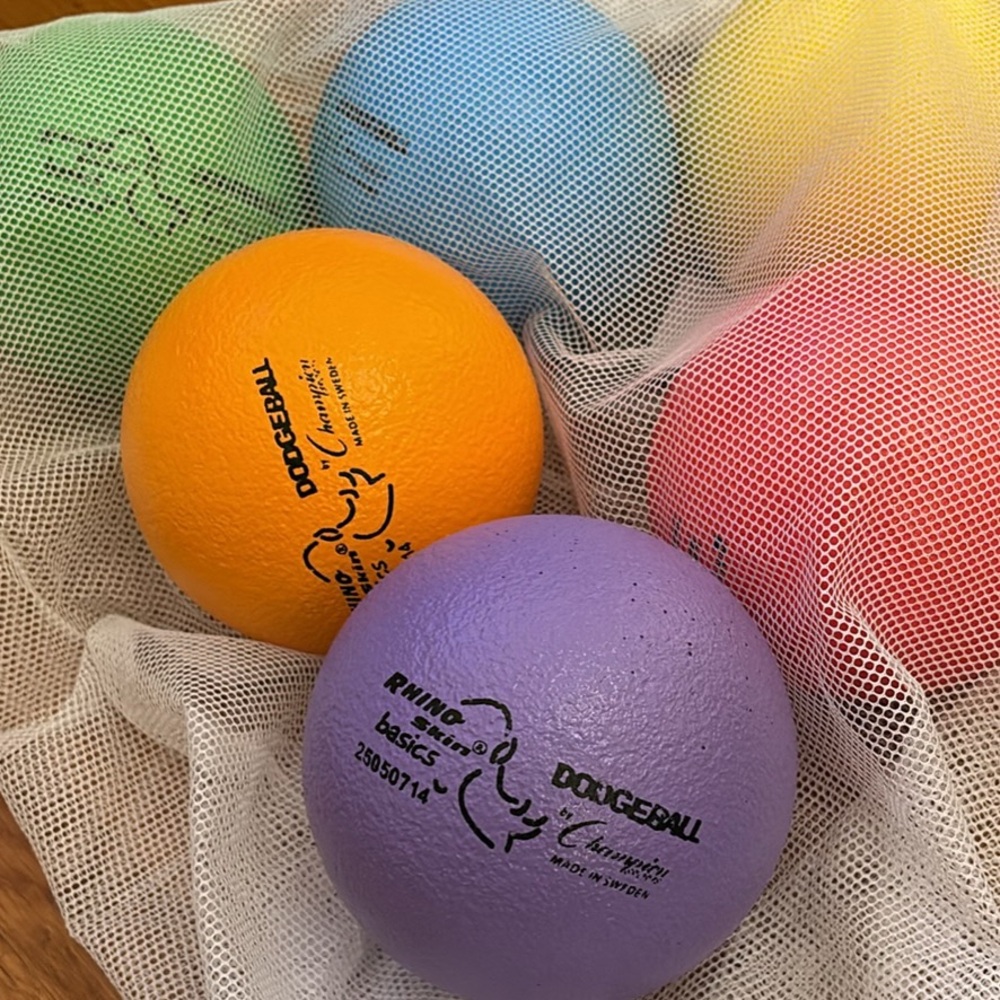 Rhino Dodgeball Set of 6 - 6 inch foam balls